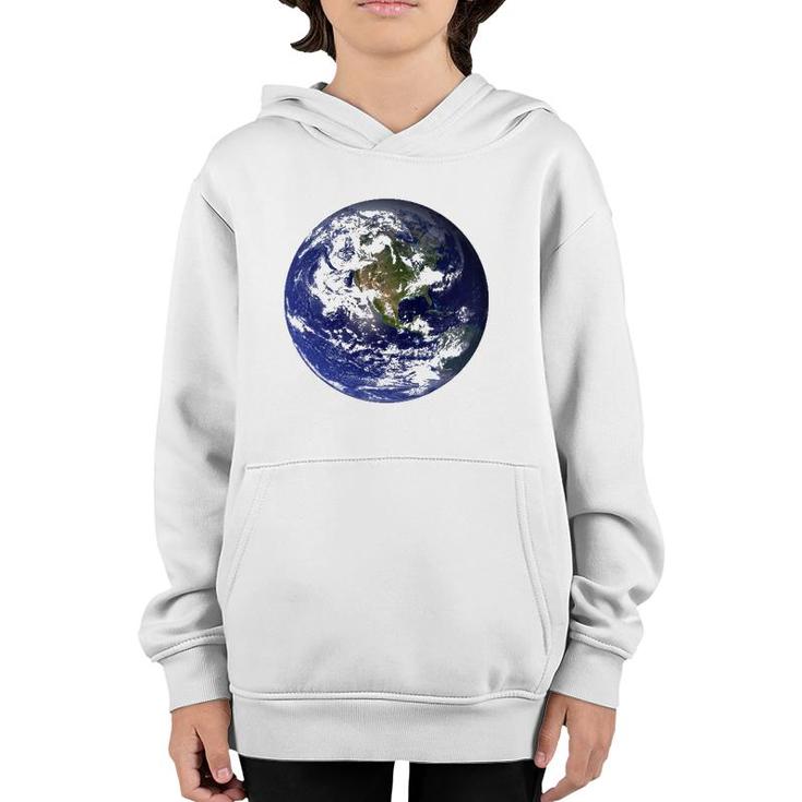 Mother Earth As Seen From Space Youth Hoodie