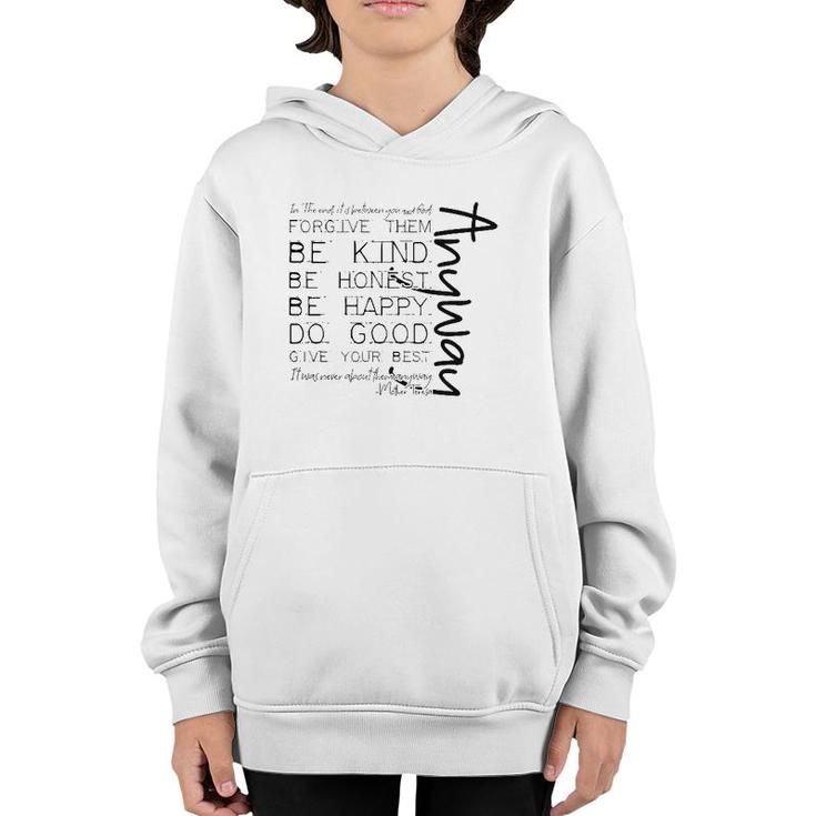 Mother Teresa Quote Do Good Anyway Christian Tee  Youth Hoodie