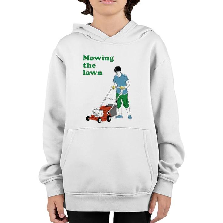 Mowing The Lawn Men Women Gift Youth Hoodie
