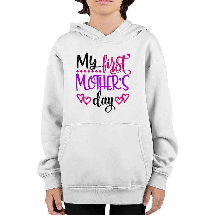 My First Mother's Day Gift For New Moms Youth Hoodie