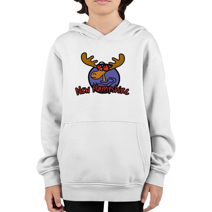 New Hampshire Moose Product Vacation Youth Hoodie