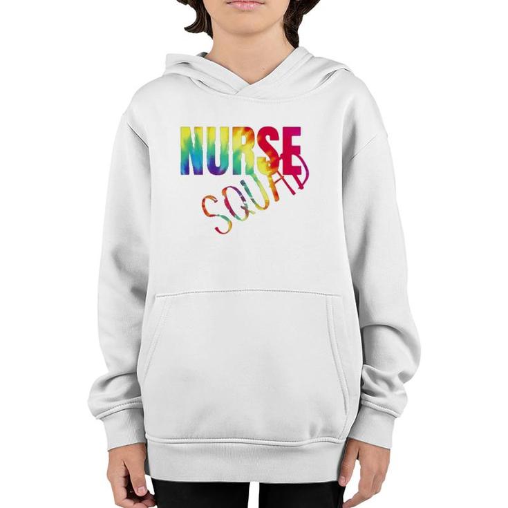 Nurse Squad Colorful Nurse Gift For Women Youth Hoodie