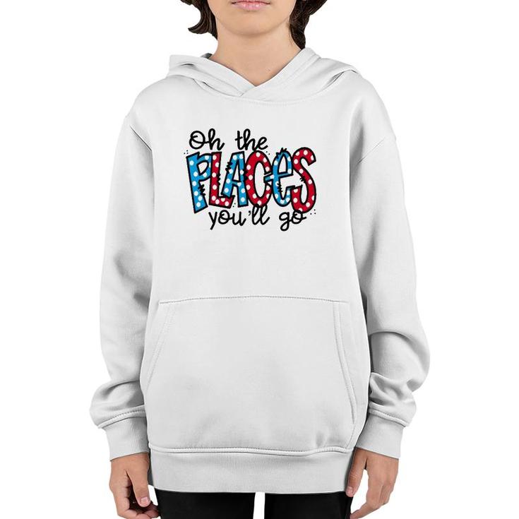 Oh The Places You Will Go Reading Teacher Youth Hoodie