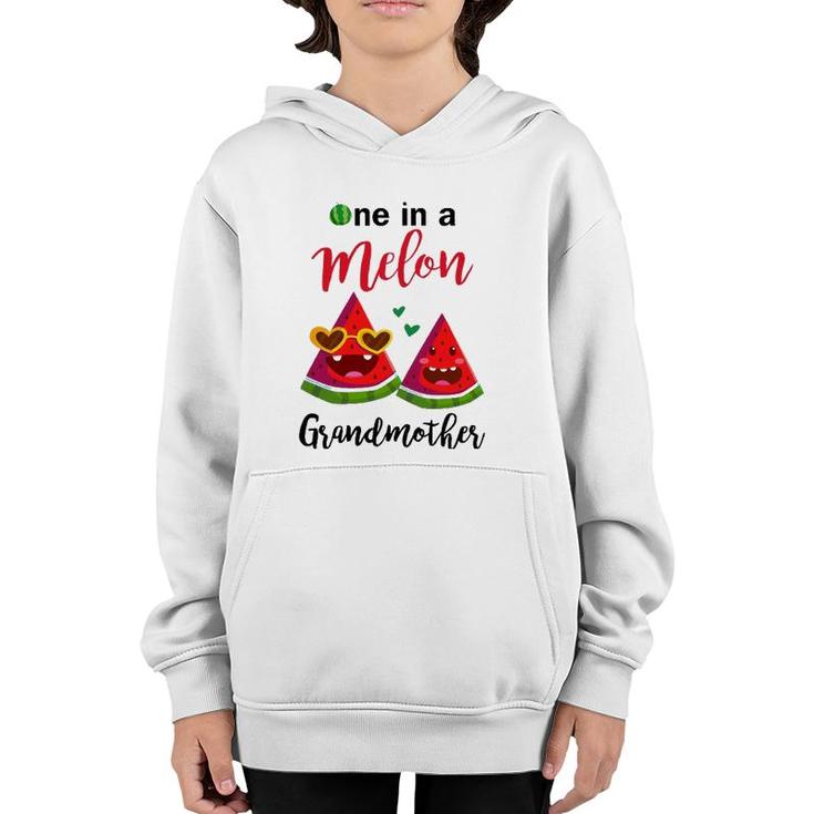 One In A Melon Grandmother Watermelonsummer Youth Hoodie