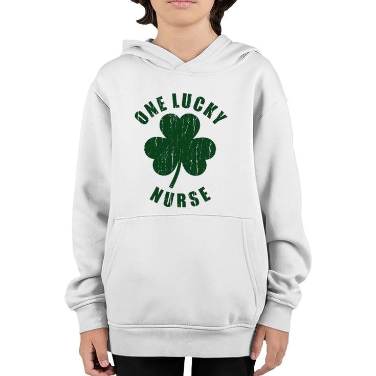 One Lucky Nurse Clover Happy St Patrick's Day  Youth Hoodie