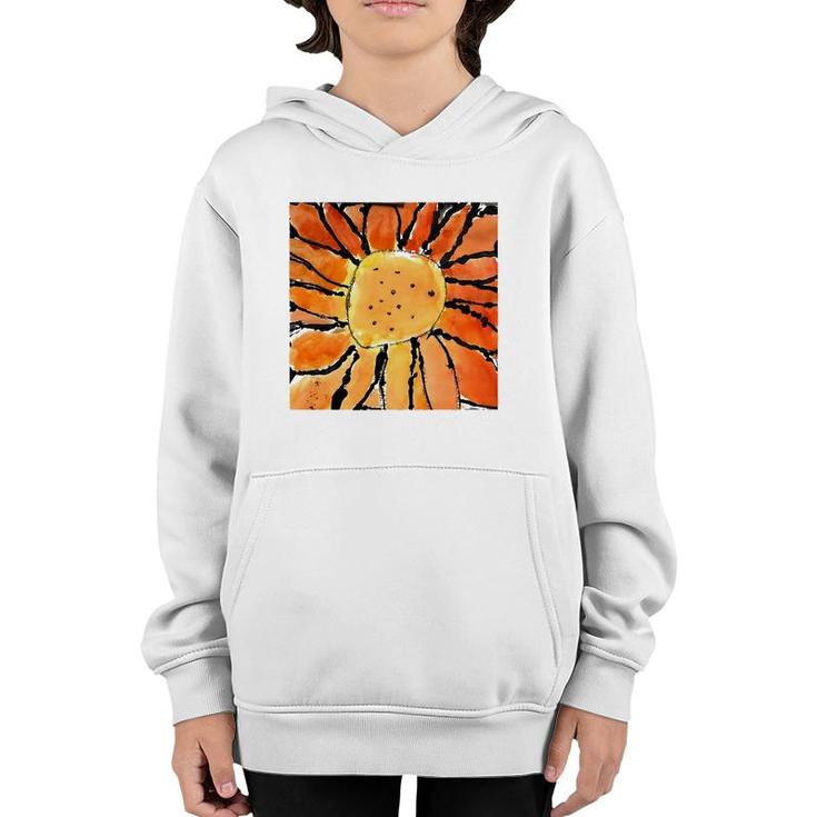 Orange Flower From A Child's Imagination Youth Hoodie