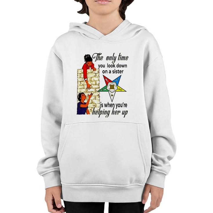 Order Of The Eastern Star Oes Ring Diva Sisters Of Color  Youth Hoodie