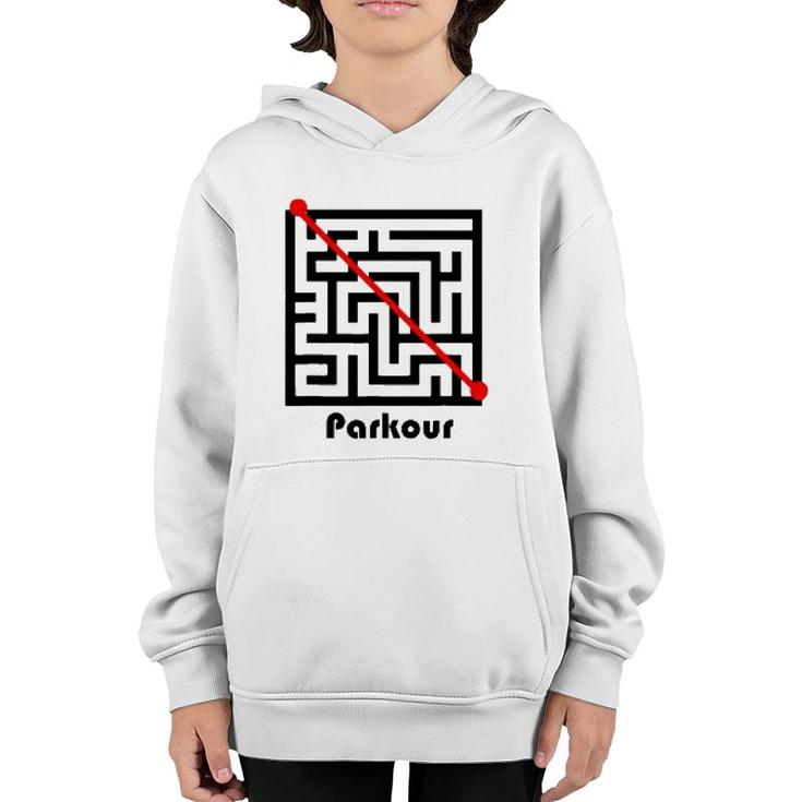 Parkour Maze Funny Freerunning Freerunner Tee Youth Hoodie