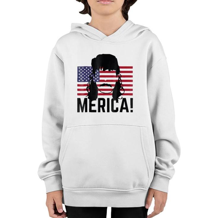 Patriotic Usa Mullet - 4Th 'Merica America Youth Hoodie
