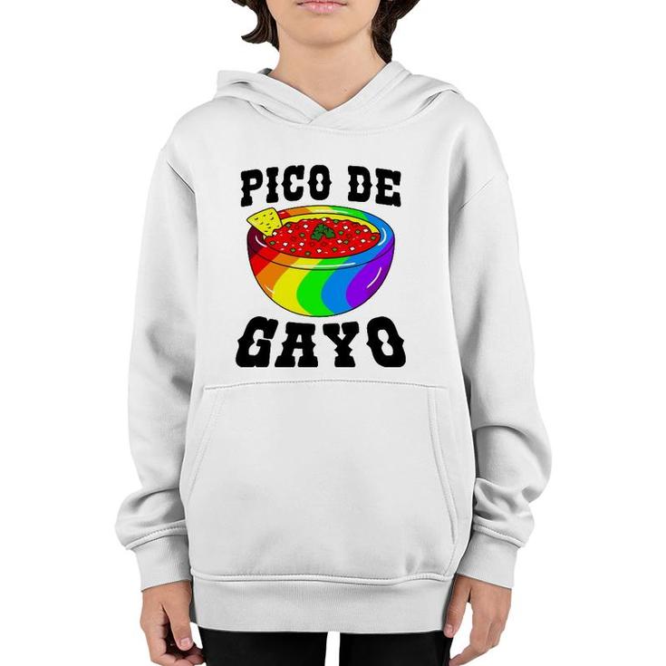 Pico De Gayo Rainbow Lgbt - Gay Pride Flag Salsa Youth Hoodie