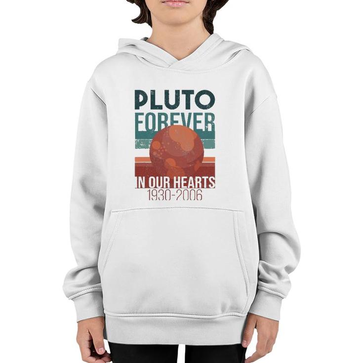 Pluto Planet Forever In Our Hearts Never Forget Youth Hoodie