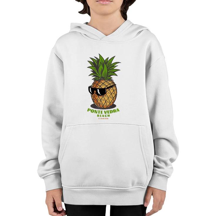 Ponte Vedra Beach Florida Fl Cute Pineapple Sunglasses Premium Youth Hoodie