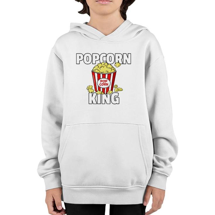 Popcorn King Gift Cinema Movie Snack Youth Hoodie
