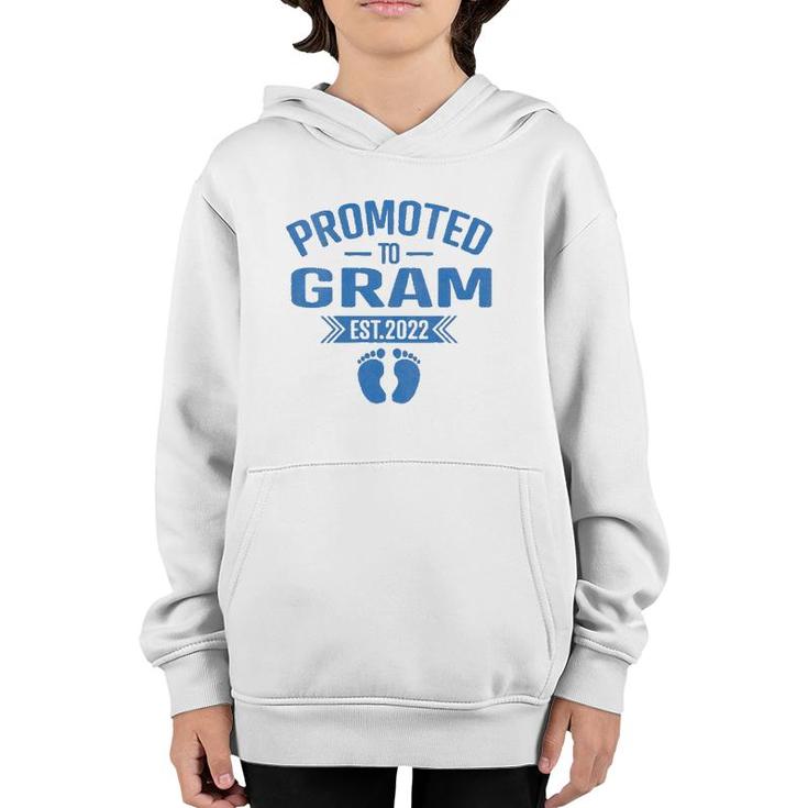 Promoted To Gram Est 2022 Mothers Day Grandma Gift For Women Youth Hoodie