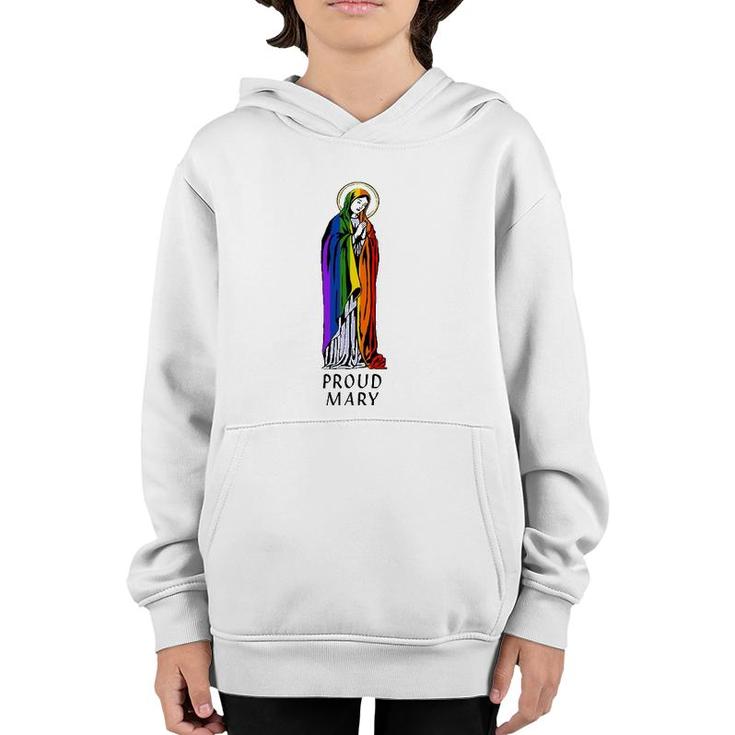 Proud Mary Rainbow Flag Lgbt Gay Pride Support Lgbtq Parade Youth Hoodie