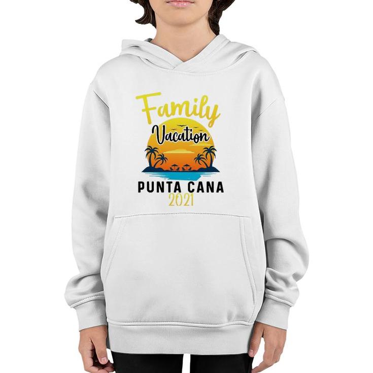 Punta Cana Family Vacation 2021 Matching Dominican Republic Youth Hoodie