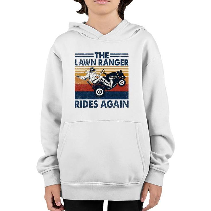 Retro Vintage The Lawn Ranger Rides Again Youth Hoodie