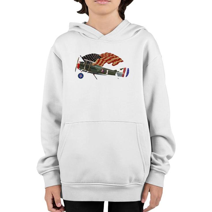 Rickenbacker Spad Xiii Wwi Fighter Aircraft Plane Youth Hoodie