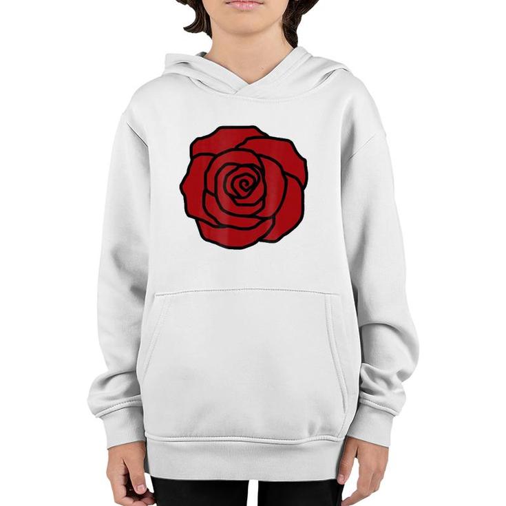 Rose Flower Red Rose Youth Hoodie