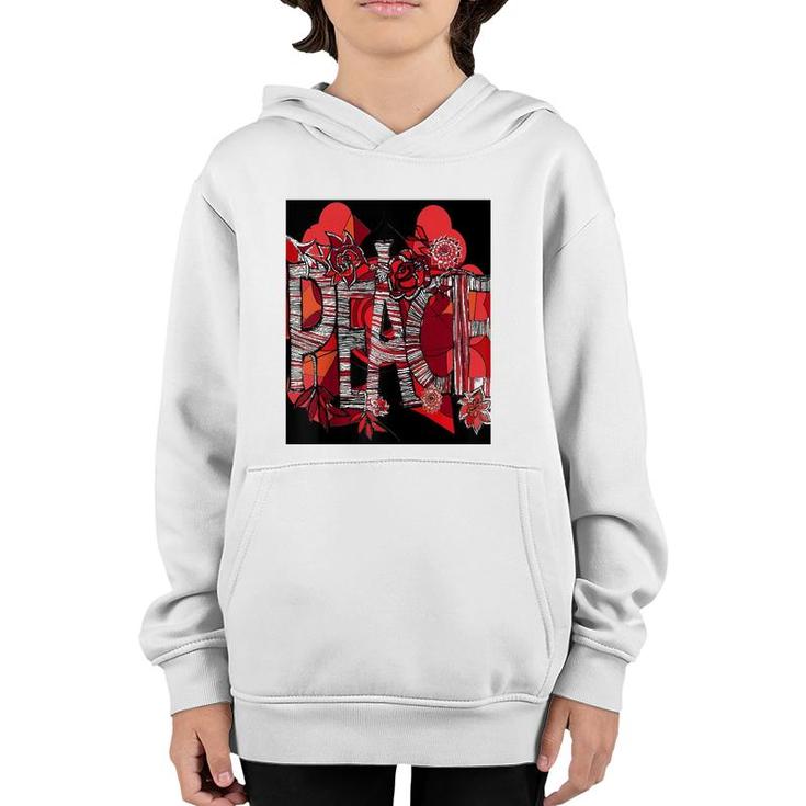 Rosy Peace Art Gift Youth Hoodie