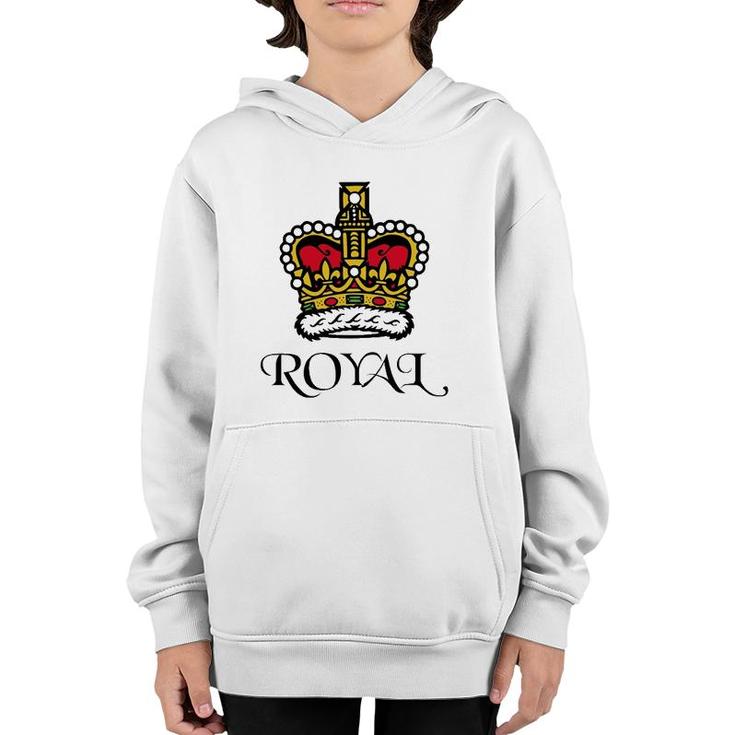 Royal Crown Of King Queen Youth Hoodie