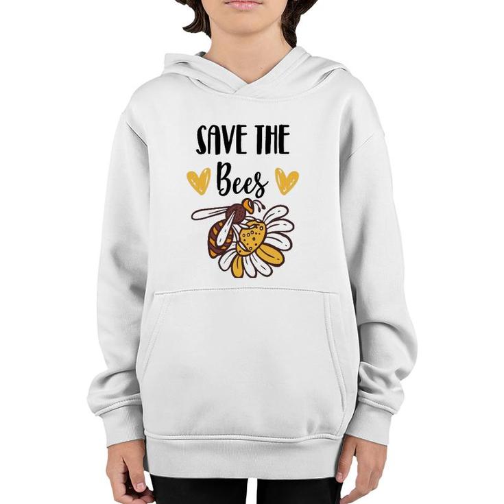 Save The Bees Honey Environmentalist Pullover Youth Hoodie