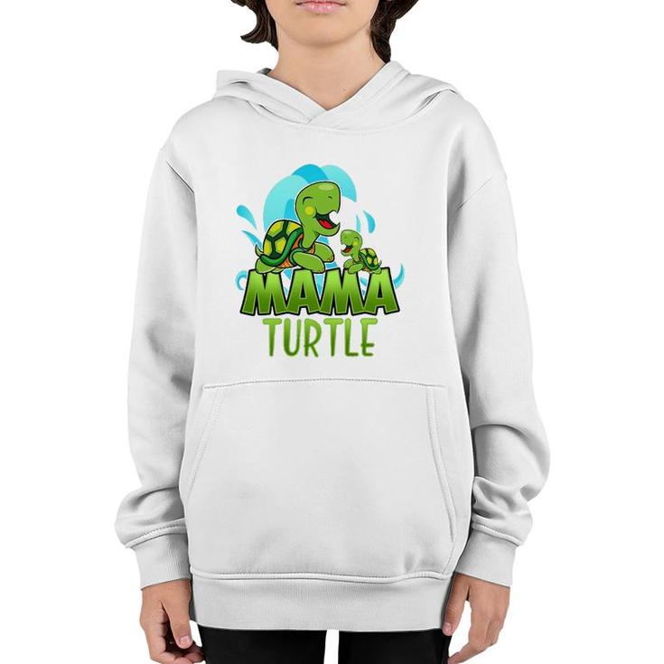 Sea Turtle Family Mama Child Mother Laughing Family Group Youth Hoodie