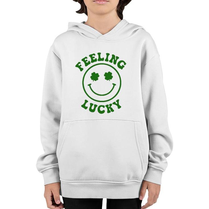 Smile Face Feeling Lucky St Patrick's Day Youth Hoodie