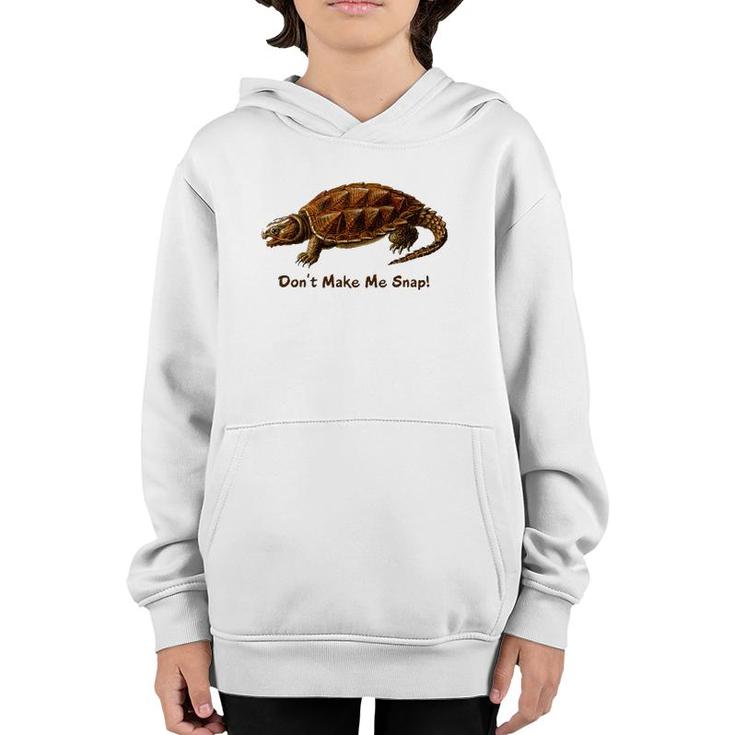 Snapping Turtle Snap Reptile Herp Nature Lover Youth Hoodie