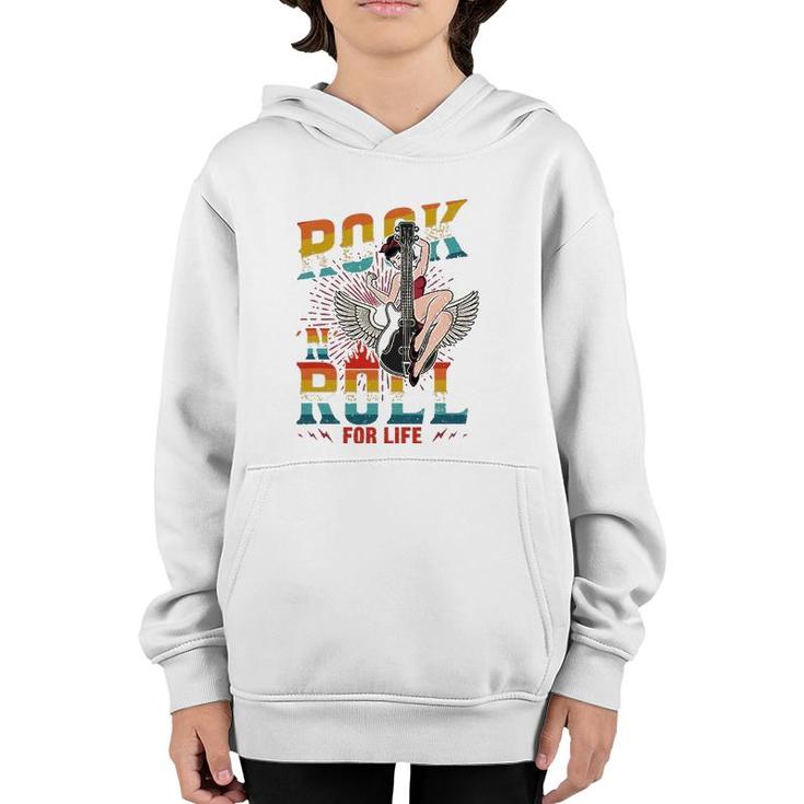 Sock Hop Costume Rock 'N' Roll For Life Greaser Babe And Men Youth Hoodie