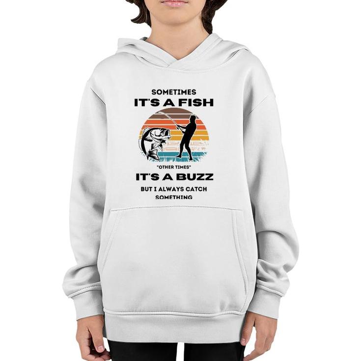 Sometimes It's A Fish Vintage Youth Hoodie