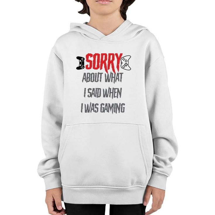 Sorry About What I Said Youth Hoodie