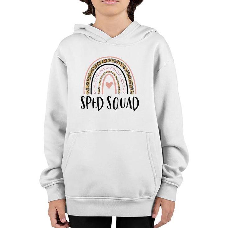 Sped Squad Boho Rainbow Teacher Special Education Youth Hoodie