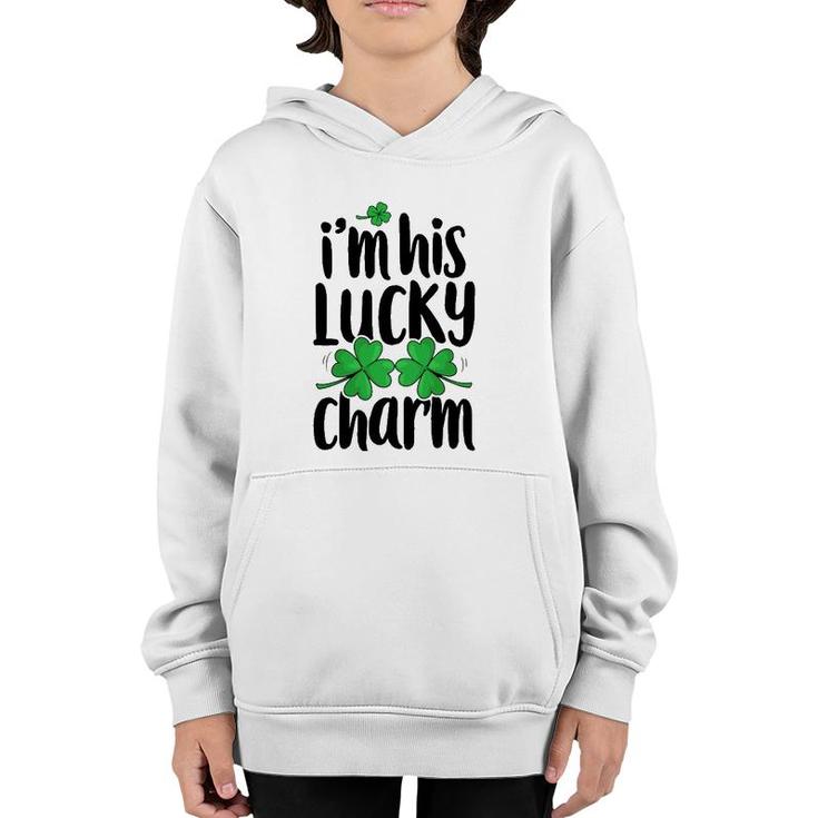 St Patrick's Day Couples I'm His Lucky Charm Matching Gifts Youth Hoodie