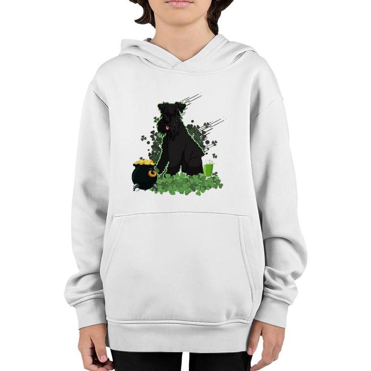 St Patrick's Day Kerry Blue Terrier Dog Youth Hoodie
