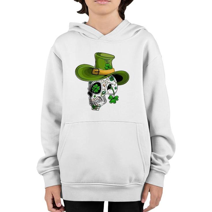 St Patrick's Day Mexican Skull Cinco De Mayo Youth Hoodie
