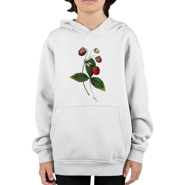 Strawberry Plant Patch Fruit Lover Gift Youth Hoodie