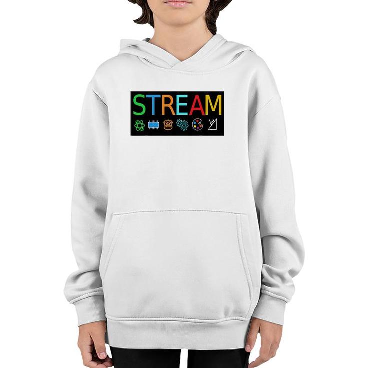 Stream Technology Robotics  For Teachers And Students Youth Hoodie