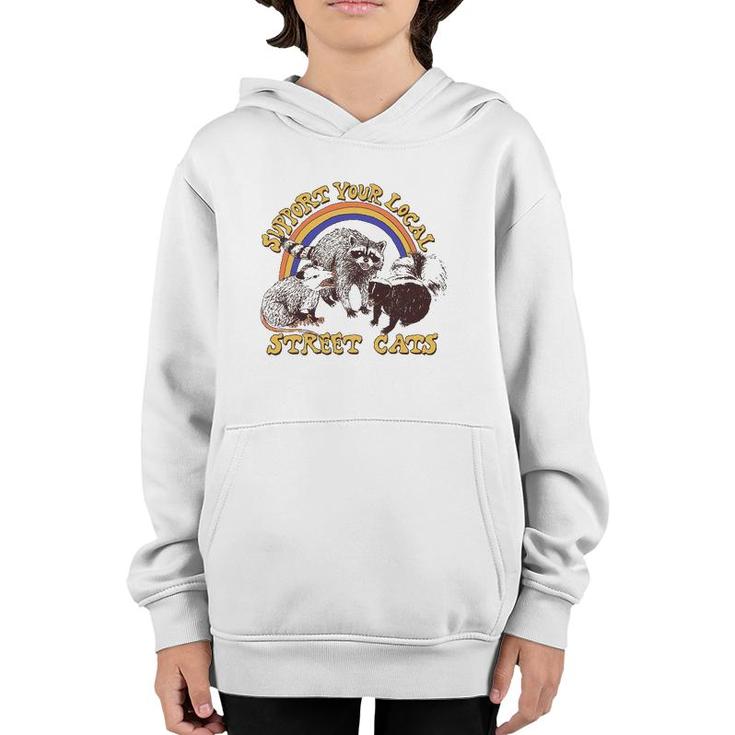 Street Cats Support Your Locals Youth Hoodie