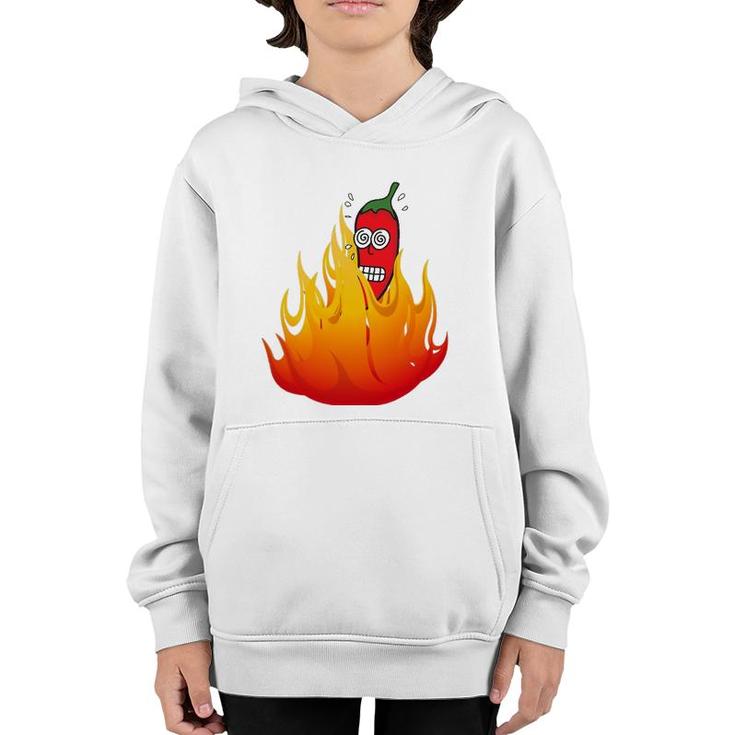 Super Hot Pepper Eating Contest Ghost Peppers Youth Hoodie