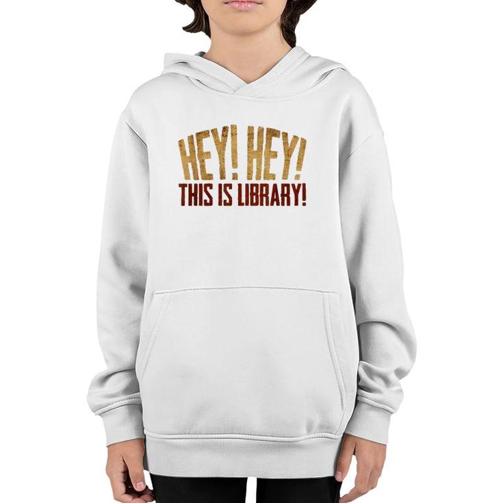 This Is Library Librarian Book Lover For Teachers Youth Hoodie
