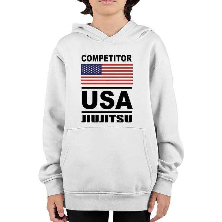 Usa Bjj Competitor Usa Jiu Jitsu Youth Hoodie