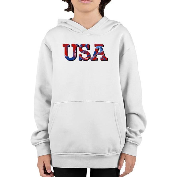 Usa July 4Th Fourth Patriotic United States Of America Youth Hoodie