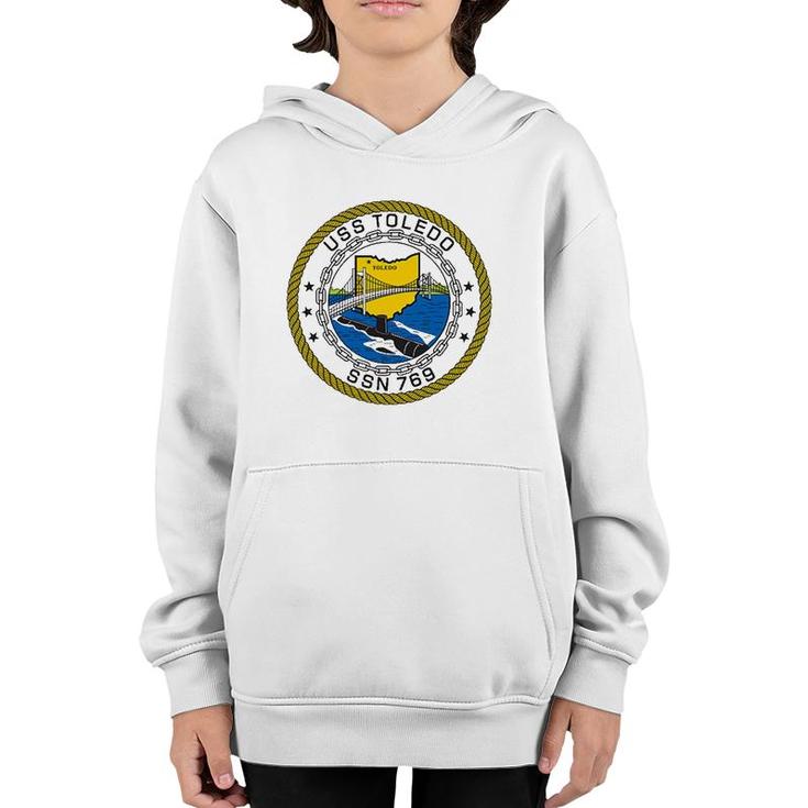 Uss Toledo Ssn 769 United States Navy Youth Hoodie