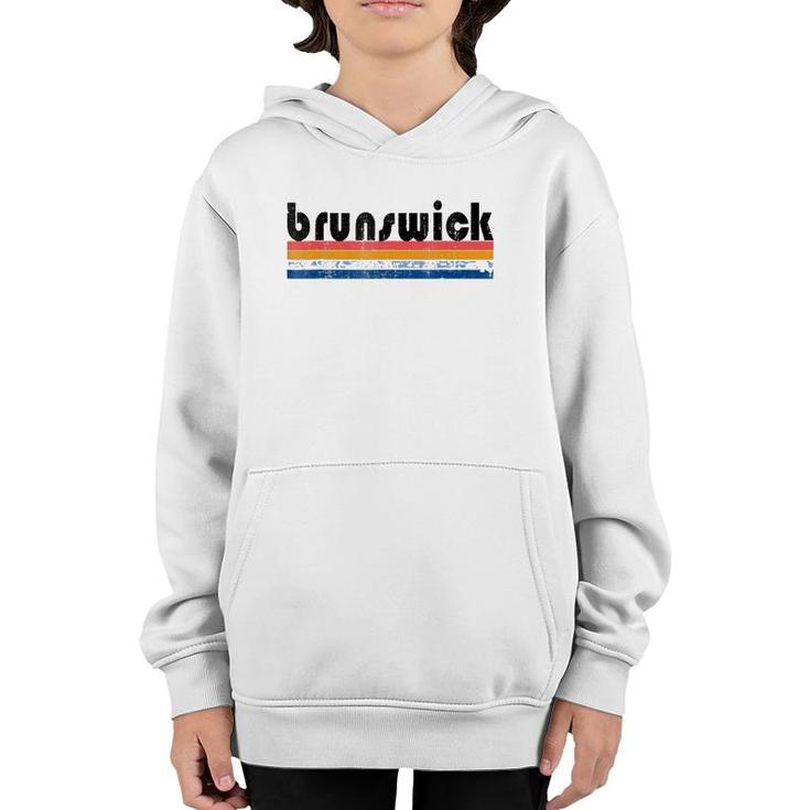 Vintage 80'S Style Brunswick Md Youth Hoodie