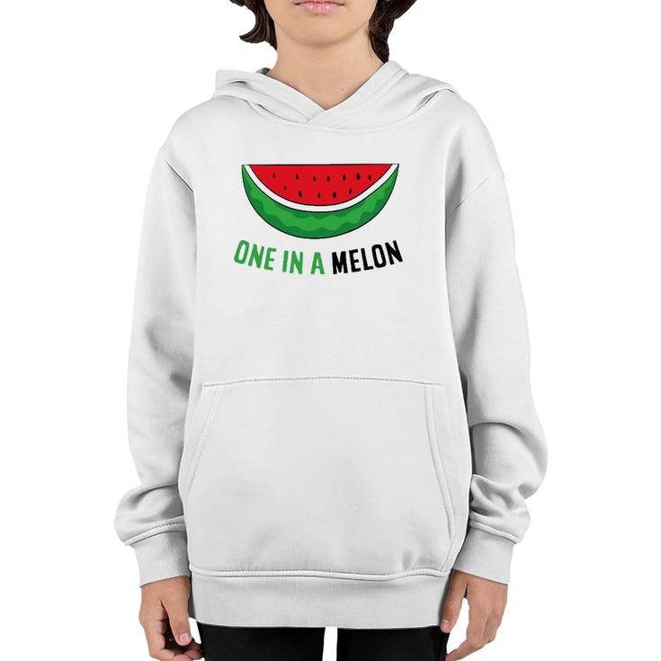 Watermelon Some Melon One In A Melon Youth Hoodie
