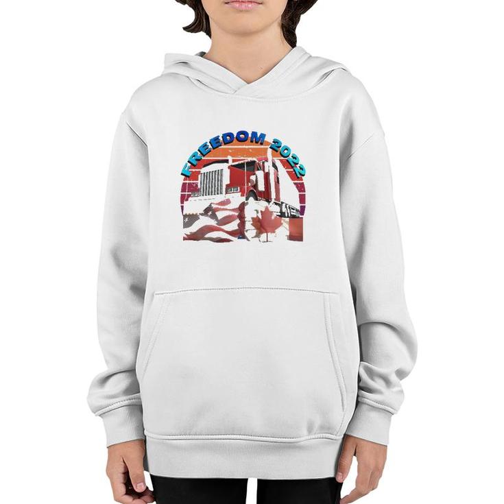 We The People Freedom 2022 Truck Drivers United Youth Hoodie
