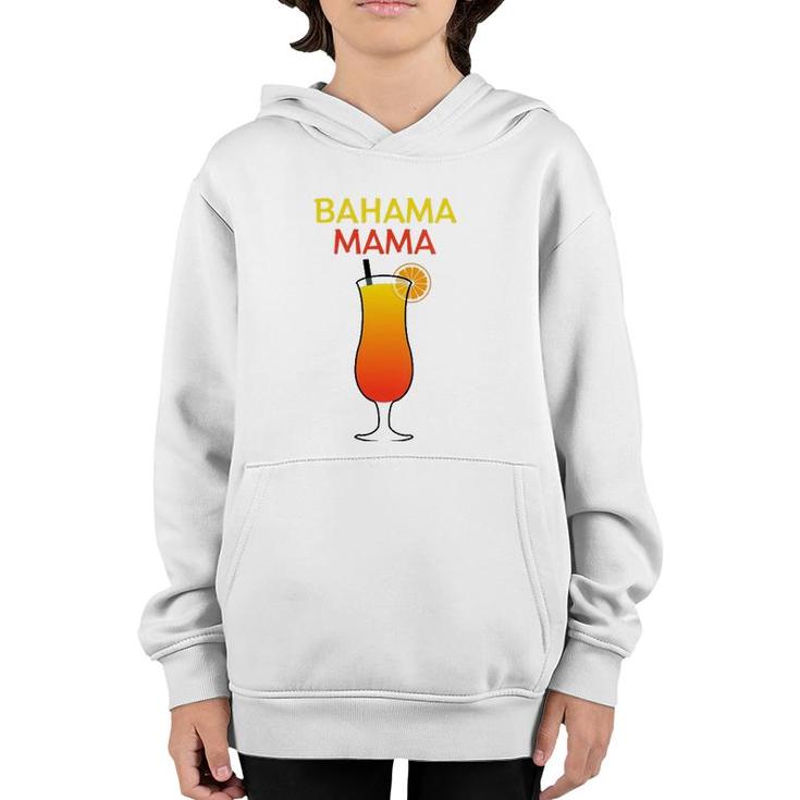 Womens I Love Bahama Mama Always At The Bar With This Cocktail V-Neck Youth Hoodie