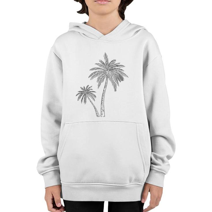 Womens Palm Tree Art Cute Tropical Desert Print Youth Hoodie