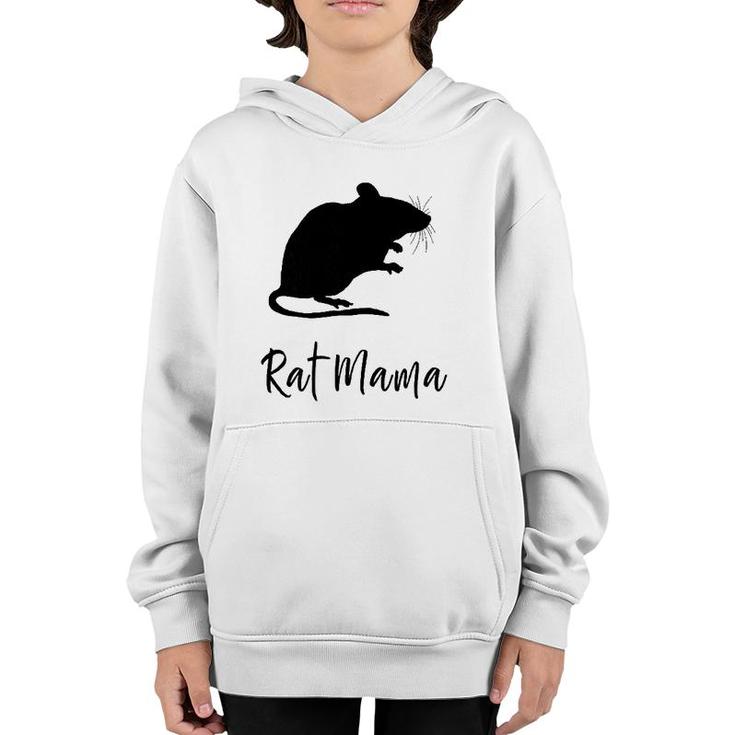 Womens Rat Mama Pet Rodent Mom Fur Mom Rat Lover Youth Hoodie